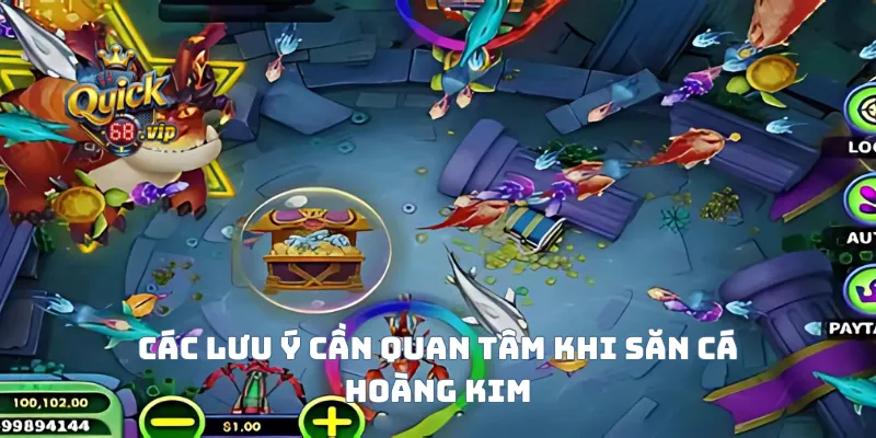 Các lưu ý cần quan tâm khi săn cá hoàng kim